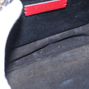 VALENTINO Rock Studs Shoulder Bag Leather Black Gold Auth bs31636-11