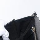 VALENTINO Rock Studs Shoulder Bag Leather Black Gold Auth bs31636-21