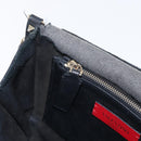 VALENTINO Rock Studs Shoulder Bag Leather Black Gold Auth bs31636-22