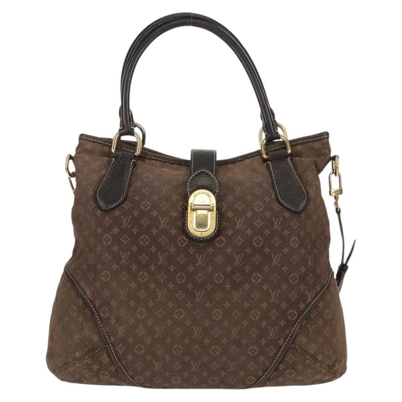 LOUIS VUITTON Monogram Idylle Elegy Hand Bag Black M56696 LV Auth bs31637