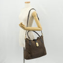 LOUIS VUITTON Monogram Idylle Elegy Hand Bag Black M56696 LV Auth bs31637-27