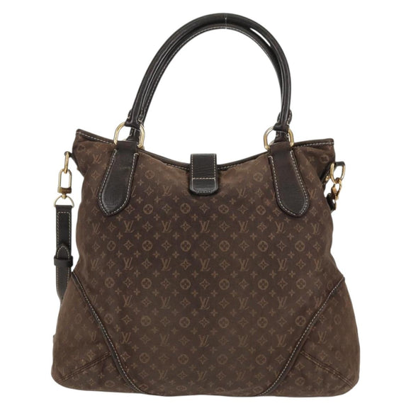 LOUIS VUITTON Monogram Idylle Elegy Hand Bag Black M56696 LV Auth bs31637