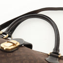 LOUIS VUITTON Monogram Idylle Elegy Hand Bag Black M56696 LV Auth bs31637-14