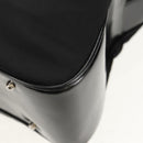 GUCCI Bamboo Hand Bag Nylon Enamel Black Silver 002 2040 0430 Auth bs31639-16