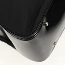 GUCCI Bamboo Hand Bag Nylon Enamel Black Silver 002 2040 0430 Auth bs31639-17