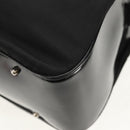 GUCCI Bamboo Hand Bag Nylon Enamel Black Silver 002 2040 0430 Auth bs31639-18