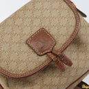 CELINE Macadam Canvas Shoulder Bag PVC Beige Gold Auth bs31640-17