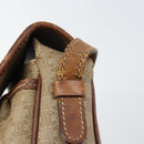 CELINE Macadam Canvas Shoulder Bag PVC Beige Gold Auth bs31640-10