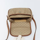 CELINE Macadam Canvas Shoulder Bag PVC Beige Gold Auth bs31640-18