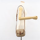 CELINE Macadam Canvas Shoulder Bag PVC Beige Gold Auth bs31640-24