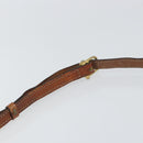 CELINE Macadam Canvas Shoulder Bag PVC Beige Gold Auth bs31640-8