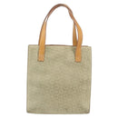 CELINE C Macadam Canvas Hand Bag Suede Beige Silver Auth bs31641-13