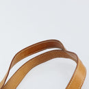 CELINE C Macadam Canvas Hand Bag Suede Beige Silver Auth bs31641-8