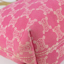 CELINE Paris Macadam Tote Bag Denim Pink Gold Auth bs31642-14