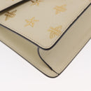 GUCCI Silvi Sherry Line Hand Bag Leather 2way Beige Gold 470270 Auth bs31644-12