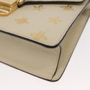 GUCCI Silvi Sherry Line Hand Bag Leather 2way Beige Gold 470270 Auth bs31644-13