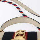GUCCI Silvi Sherry Line Hand Bag Leather 2way Beige Gold 470270 Auth bs31644-8