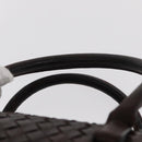 BOTTEGA VENETA INTRECCIATO Hand Bag Leather Brown Gold Auth bs31645-8