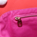 VALENTINO Tote Bag Leather Orange Gold Auth bs31646-17