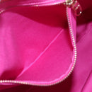 VALENTINO Tote Bag Leather Orange Gold Auth bs31646-20