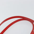 Christian Dior Canage Tote Bag Coated Canvas Red Silver Auth bs31647-8