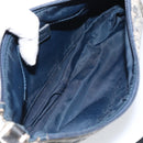 Christian Dior Trotter Canvas Accessory Pouch Navy Silver Auth bs31648-11