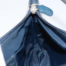 Christian Dior Trotter Canvas Accessory Pouch Navy Silver Auth bs31648-18