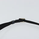 Christian Dior Trotter Canvas Accessory Pouch Navy Silver Auth bs31648-8