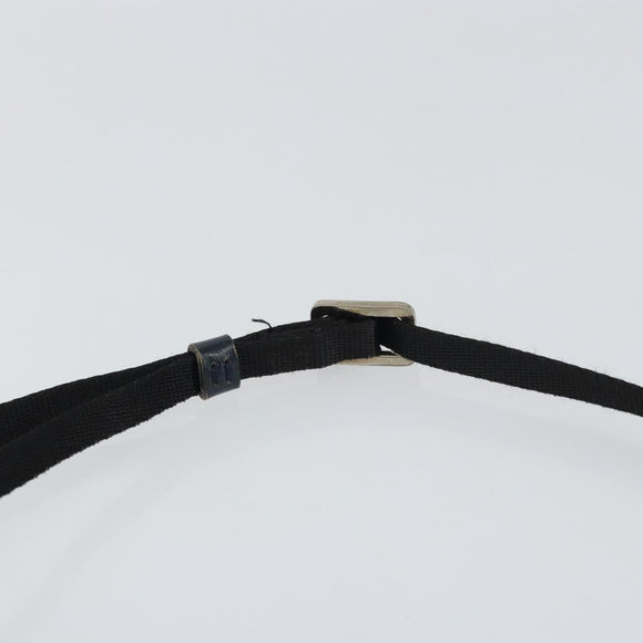 Christian Dior Trotter Canvas Accessory Pouch Navy Silver Auth bs31648