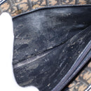 Christian Dior Trotter Canvas Shoulder Bag Navy Gold Auth bs31649-21