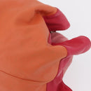 LOEWE Nappa Aire Anagram Hand Bag Leather Orange Auth bs31653-14