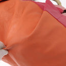 LOEWE Nappa Aire Anagram Hand Bag Leather Orange Auth bs31653-16