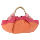 LOEWE Nappa Aire Anagram Hand Bag Leather Orange Auth bs31653-13