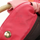 LOEWE Nappa Aire Anagram Hand Bag Leather Orange Auth bs31653-17