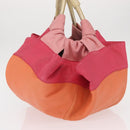 LOEWE Nappa Aire Anagram Hand Bag Leather Orange Auth bs31653-3