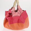 LOEWE Nappa Aire Anagram Hand Bag Leather Orange Auth bs31653-4