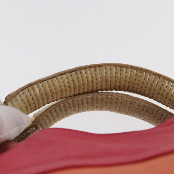 LOEWE Nappa Aire Anagram Hand Bag Leather Orange Auth bs31653