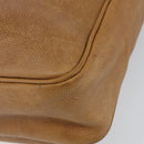 LOEWE Anagram Tote Bag Leather Beige Gold Auth bs31654-15