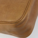 LOEWE Anagram Tote Bag Leather Beige Gold Auth bs31654-16