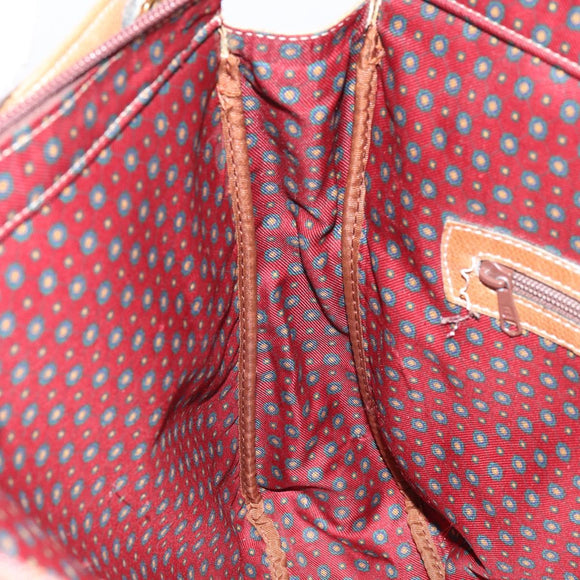 LOEWE Anagram Tote Bag Leather Beige Gold Auth bs31654