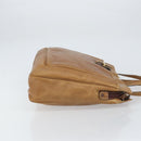 LOEWE Anagram Tote Bag Leather Beige Gold Auth bs31654-3