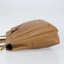 LOEWE Anagram Tote Bag Leather Beige Gold Auth bs31654-4