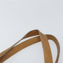 LOEWE Anagram Tote Bag Leather Beige Gold Auth bs31654-8