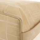 Salvatore Ferragamo Shoulder Bag Nylon Leather Beige Silver Auth bs31655-19