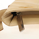 Salvatore Ferragamo Shoulder Bag Nylon Leather Beige Silver Auth bs31655-20