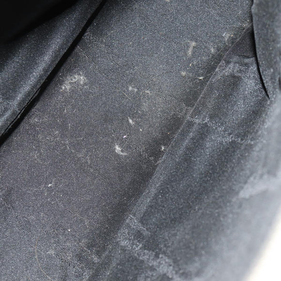 Salvatore Ferragamo Shoulder Bag Nylon Leather Beige Silver Auth bs31655