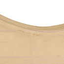 Salvatore Ferragamo Shoulder Bag Nylon Leather Beige Silver Auth bs31655-6