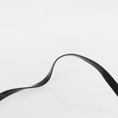 Salvatore Ferragamo Gancini Shoulder Bag Enamel Black Gold Auth bs31656-8