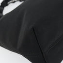 Salvatore Ferragamo Hand Bag Canvas Black Silver Auth bs31657-11