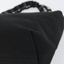 Salvatore Ferragamo Hand Bag Canvas Black Silver Auth bs31657-12